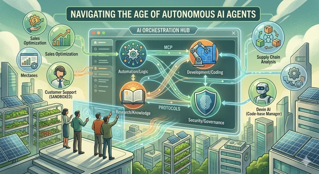 autonomous AI agents, AI agent frameworks, enterprise AI automation, LangGraph vs CrewAI, digital employees 2026, Model Context Protocol (MCP) tools.